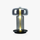 Rapanui Hand Blown Glass Table Lamp with Touch Sensor and Integrated LED Lighting