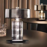 Rapanui Hand Blown Glass Table Lamp with Touch Sensor and Integrated LED Lighting