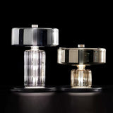 Rapanui Hand Blown Glass Table Lamp with Touch Sensor and Integrated LED Lighting