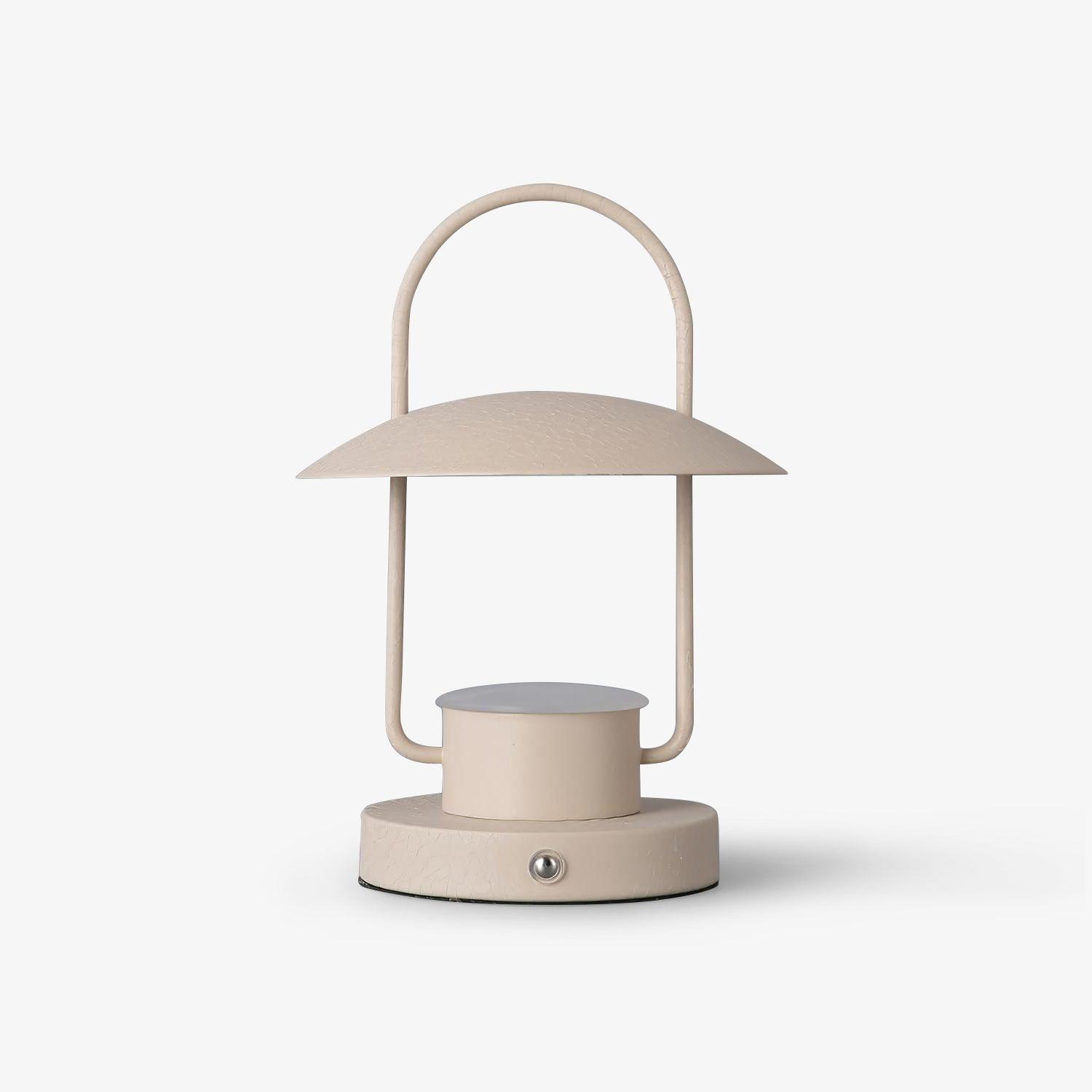 Portable Rechargeable LED Accent Lamp with Metal Shade for Modern Indoor Lighting