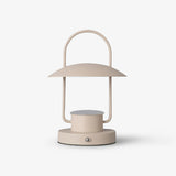 Portable Rechargeable LED Accent Lamp with Metal Shade for Modern Indoor Lighting