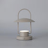 Portable Rechargeable LED Accent Lamp with Metal Shade for Modern Indoor Lighting