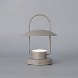Portable Rechargeable LED Accent Lamp with Metal Shade for Modern Indoor Lighting