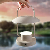 Portable Rechargeable LED Accent Lamp with Metal Shade for Modern Indoor Lighting
