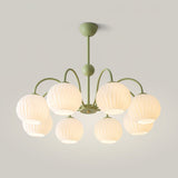 modern-ribbed-glass-globe-chandelier-metal-frame-pendant-light-for-living-room-and-dining-space