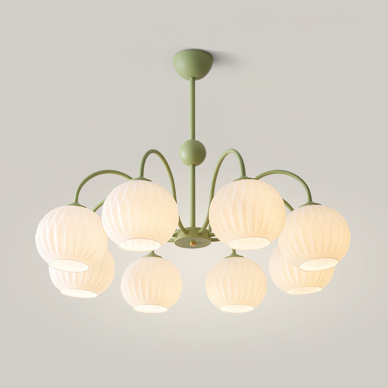 modern-ribbed-glass-globe-chandelier-metal-frame-pendant-light-for-living-room-and-dining-space