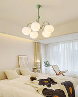 modern-ribbed-glass-globe-chandelier-metal-frame-pendant-light-for-living-room-and-dining-space