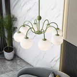 modern-ribbed-glass-globe-chandelier-metal-frame-pendant-light-for-living-room-and-dining-space
