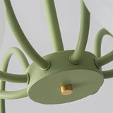 modern-ribbed-glass-globe-chandelier-metal-frame-pendant-light-for-living-room-and-dining-space