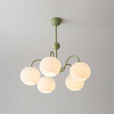 modern-ribbed-glass-globe-chandelier-metal-frame-pendant-light-for-living-room-and-dining-space