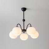 modern-ribbed-glass-globe-chandelier-metal-frame-pendant-light-for-living-room-and-dining-space