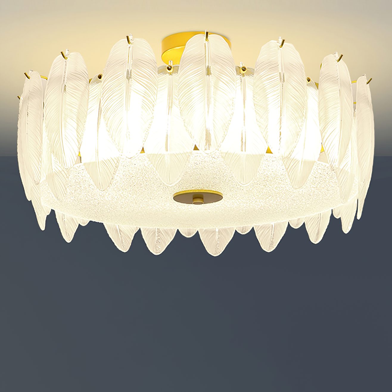 modern-retro-feather-style-gold-ceiling-chandelier-with-frosted-white-glass-globes