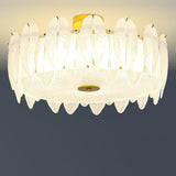 modern-retro-feather-style-gold-ceiling-chandelier-with-frosted-white-glass-globes