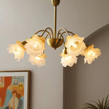 elegant-flower-petal-chandelier-vintage-glass-brass-hanging-light-fixture