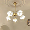 elegant-flower-petal-chandelier-vintage-glass-brass-hanging-light-fixture