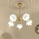 elegant-flower-petal-chandelier-vintage-glass-brass-hanging-light-fixture