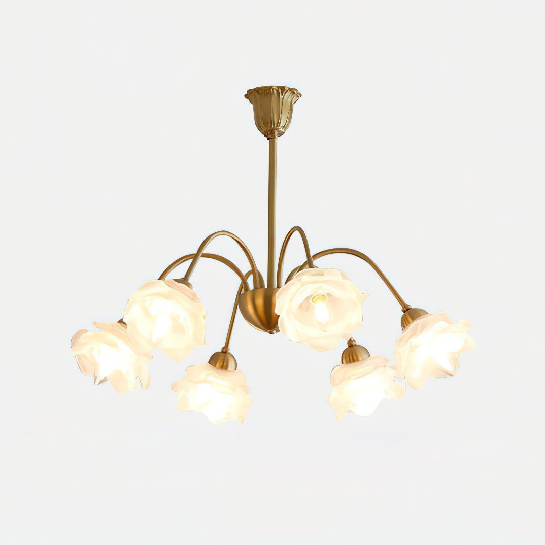 elegant-flower-petal-chandelier-vintage-glass-brass-hanging-light-fixture