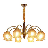 vintage-petal-glass-chandelier-mid-century-modern-wood-and-iron-pendant-lighting
