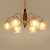 vintage-petal-glass-chandelier-mid-century-modern-wood-and-iron-pendant-lighting
