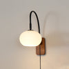 vintage-retro-glass-plug-in-wall-lamp-with-walnut-wood-base-for-interior-home-lighting