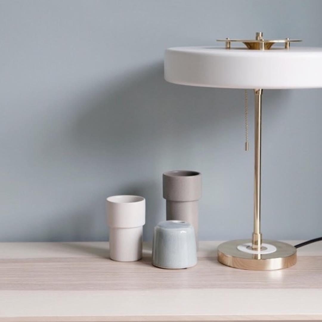 Mid Century Modern Spun Metal Table Lamp with Pull Chain and Opal Diffuser Accent