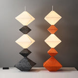 Modern Geometric Rhombus Cube LED Standing Floor Lamp for Interior Decor