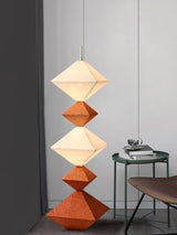 Modern Geometric Rhombus Cube LED Standing Floor Lamp for Interior Decor