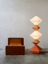 Modern Geometric Rhombus Cube LED Standing Floor Lamp for Interior Decor