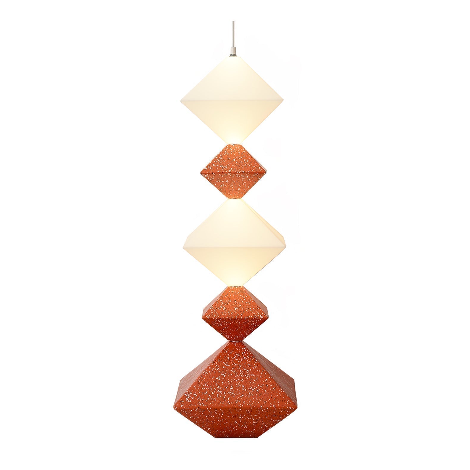 Modern Geometric Rhombus Cube LED Standing Floor Lamp for Interior Decor