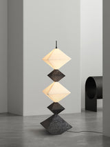 Modern Geometric Rhombus Cube LED Standing Floor Lamp for Interior Decor