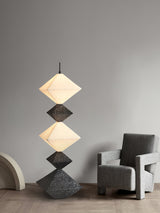 Modern Geometric Rhombus Cube LED Standing Floor Lamp for Interior Decor