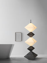 Modern Geometric Rhombus Cube LED Standing Floor Lamp for Interior Decor