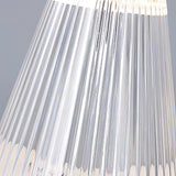 Modern Ribbed Acrylic Rechargeable LED Table Lamp with USB Battery Power for Bedside