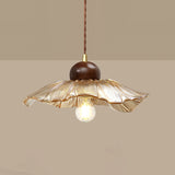 vintage-handcrafted-lotus-ribbed-glass-pendant-light-cognac-floral-ceiling-lamp-for-dining-room