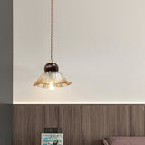 vintage-handcrafted-lotus-ribbed-glass-pendant-light-cognac-floral-ceiling-lamp-for-dining-room