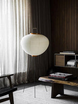 Japanese Rice Paper Floor Lamp Sculptural Mulberry Paper Standing Lantern Lighting