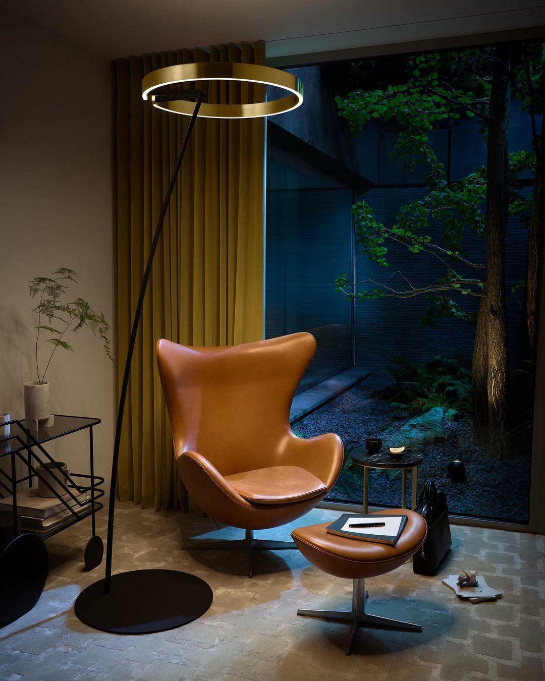 Modern Minimalist Ring Floor Lamp LED Standing Light for Living Room and Bedroom