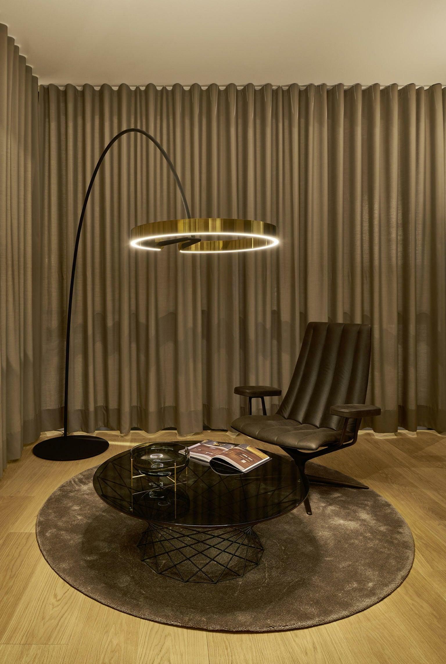 Modern Minimalist Ring Floor Lamp LED Standing Light for Living Room and Bedroom