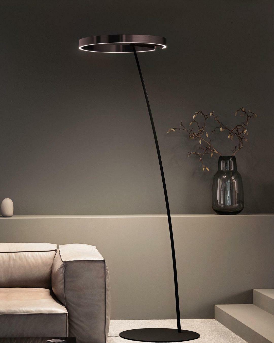 Modern Minimalist Ring Floor Lamp LED Standing Light for Living Room and Bedroom