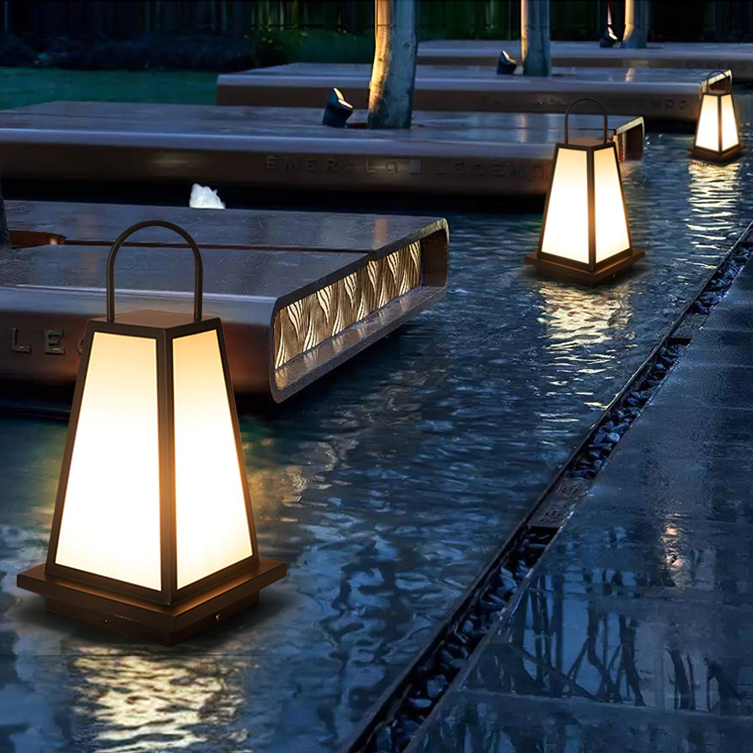 Modern Roam Lantern Outdoor Garden Landscape Table Lamp with IP65 Waterproof Rating