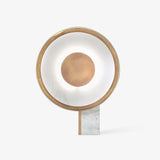 Modern Marble and Gold LED Table Lamp Luxury Desk Light for Bedroom and Living Room