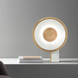 Modern Marble and Gold LED Table Lamp Luxury Desk Light for Bedroom and Living Room