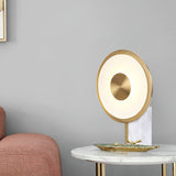 Modern Marble and Gold LED Table Lamp Luxury Desk Light for Bedroom and Living Room