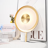 Modern Marble and Gold LED Table Lamp Luxury Desk Light for Bedroom and Living Room
