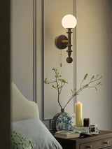 vintage-roman-column-wall-sconce-with-walnut-wood-accents-and-glass-shade-for-indoor-lighting