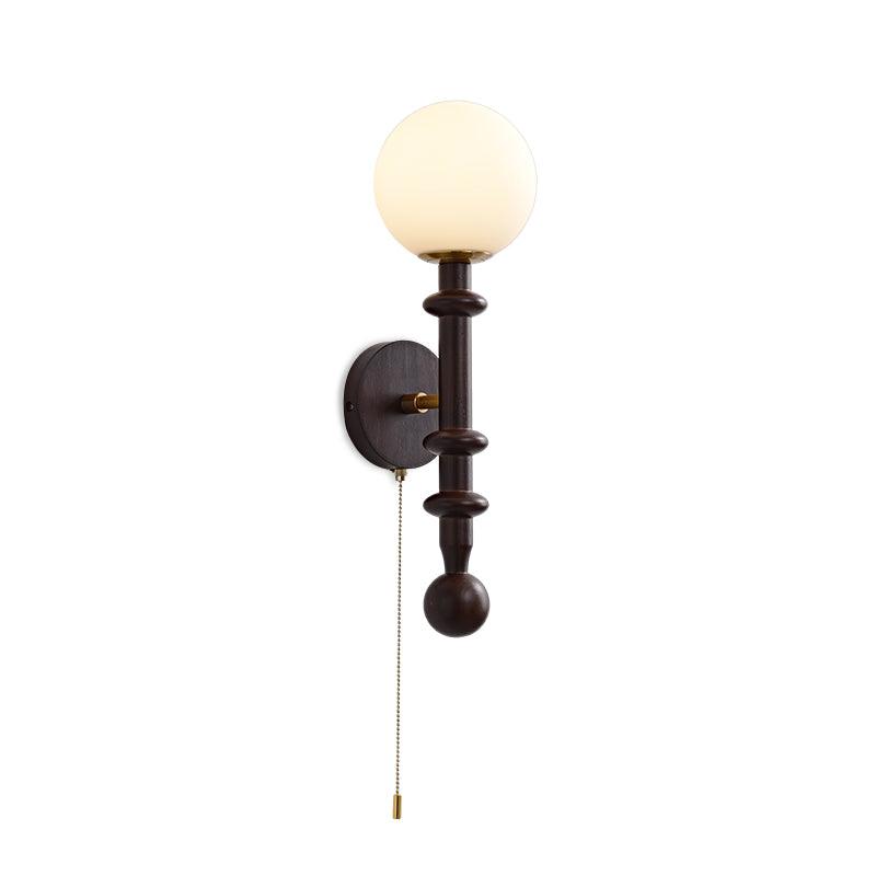 vintage-roman-column-wall-sconce-with-walnut-wood-accents-and-glass-shade-for-indoor-lighting