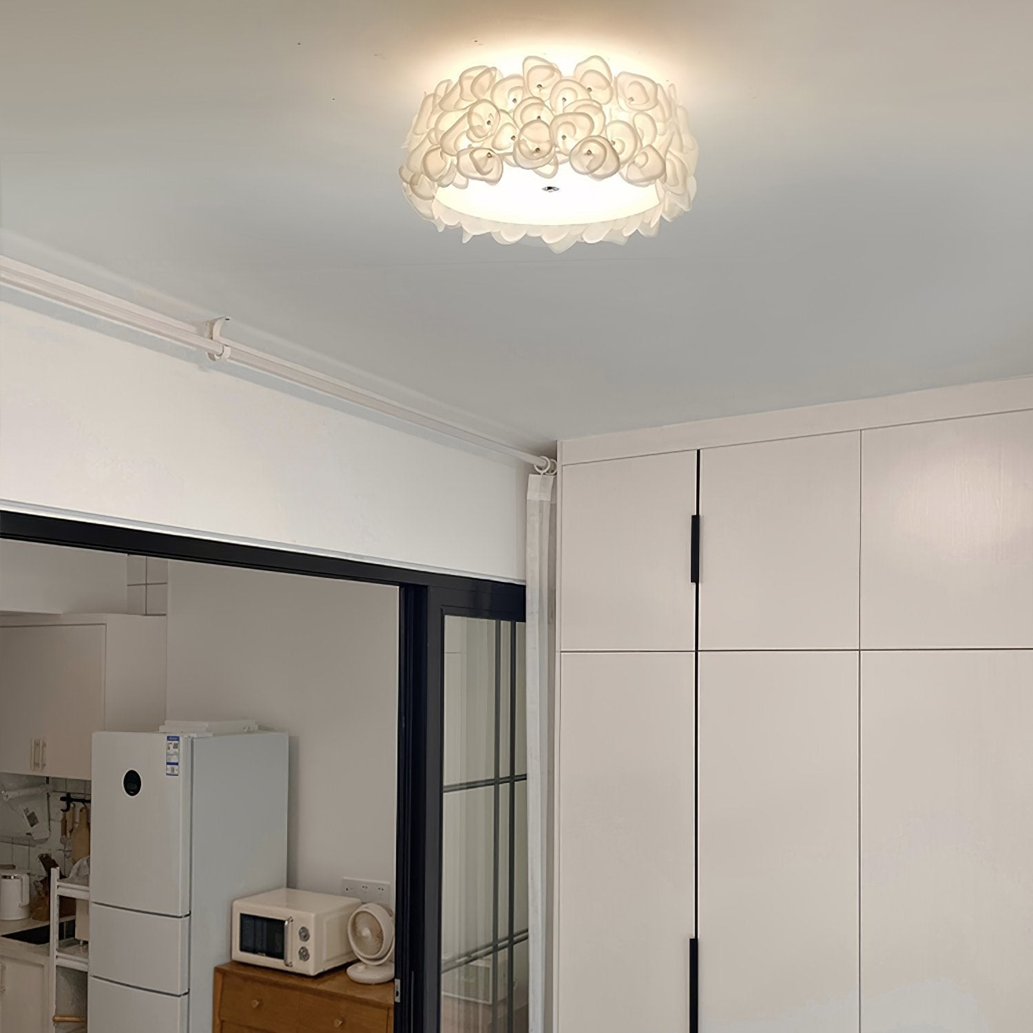 modern-white-floral-hydrangea-metal-petal-flush-mount-ceiling-lamp-for-bedroom-living-room