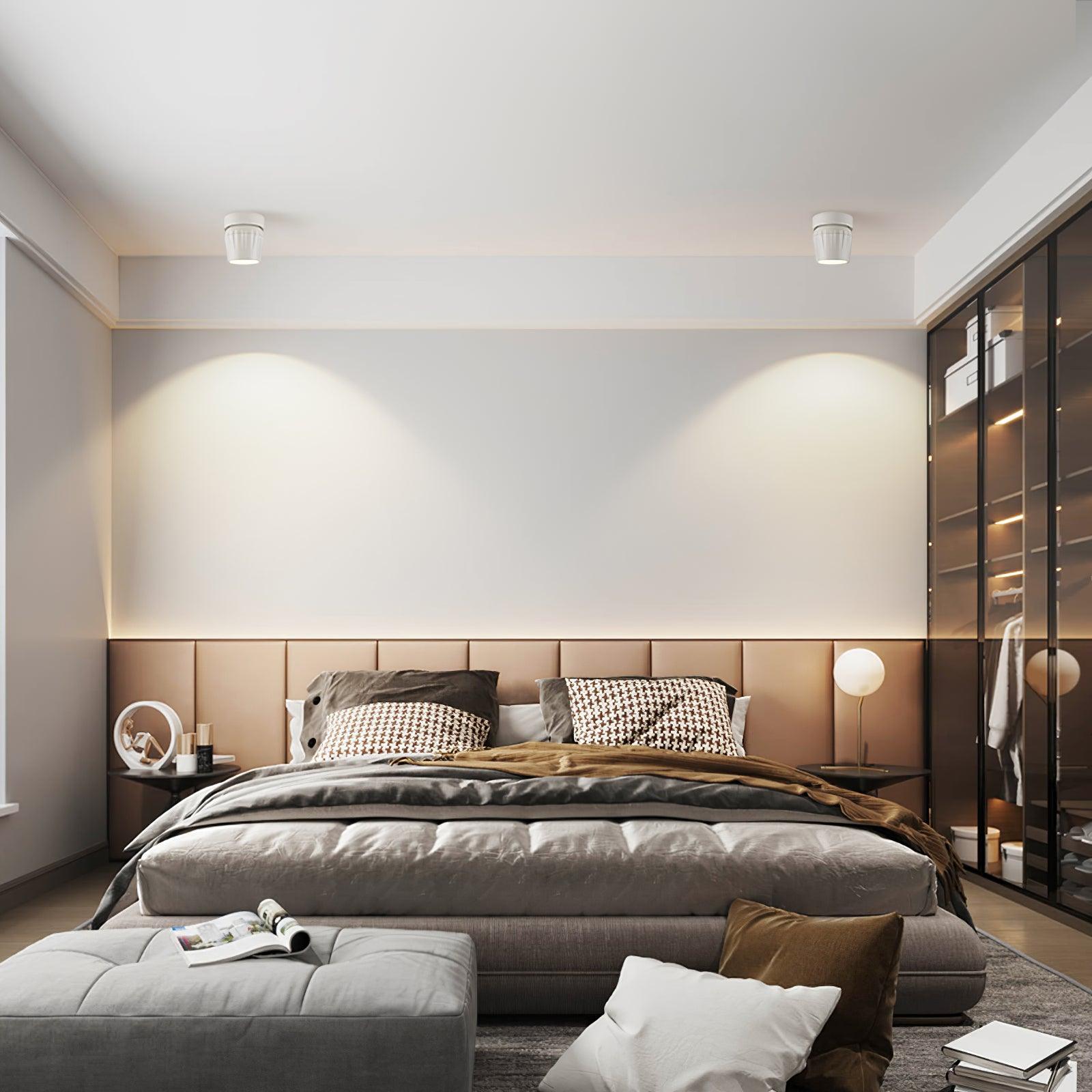 Modern Adjustable White LED Ceiling Spotlight for Targeted Interior Illumination