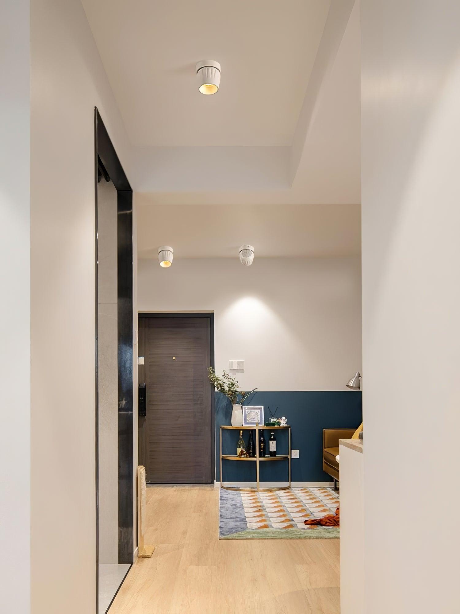 Modern Adjustable White LED Ceiling Spotlight for Targeted Interior Illumination