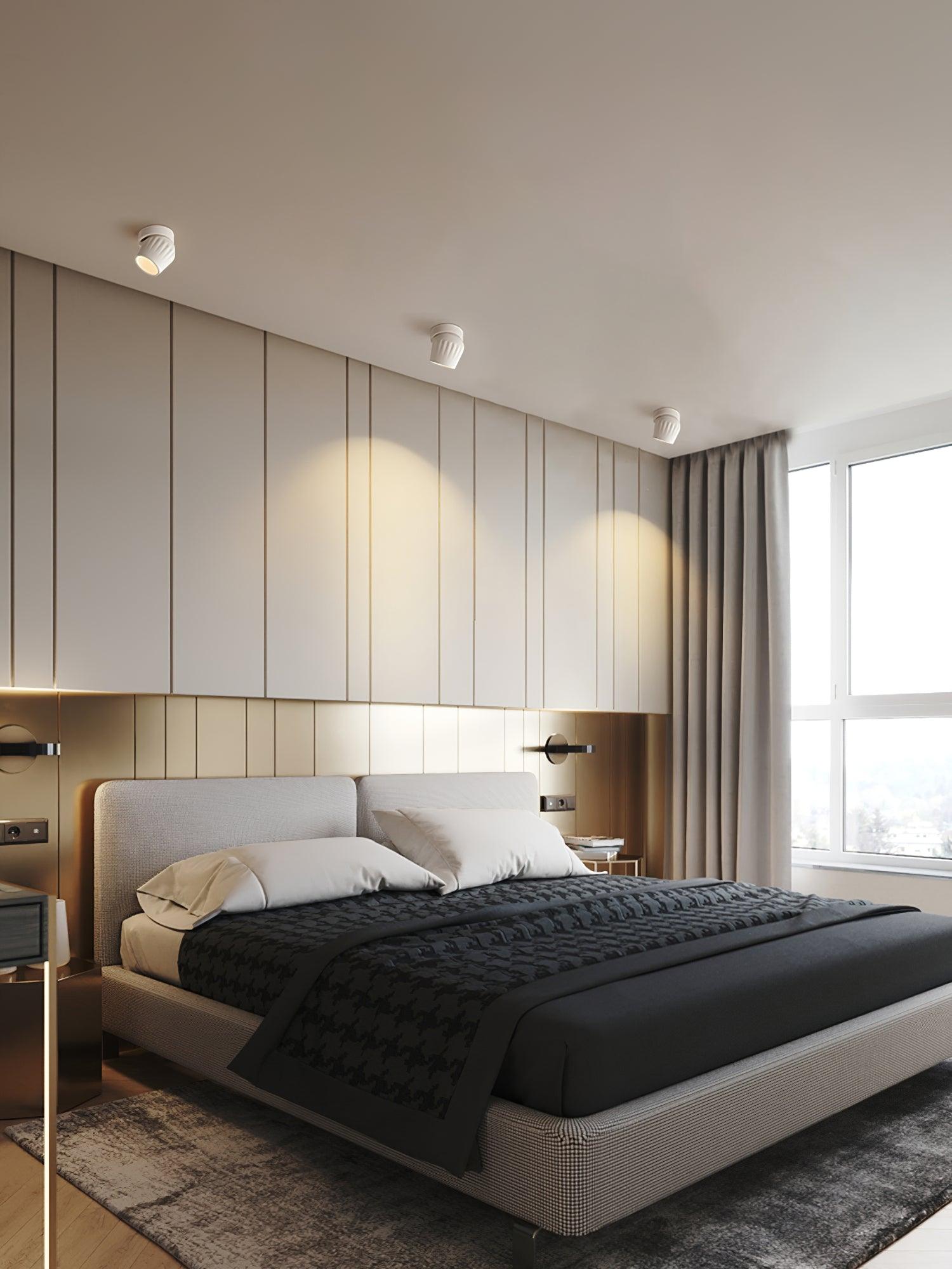 Modern Adjustable White LED Ceiling Spotlight for Targeted Interior Illumination